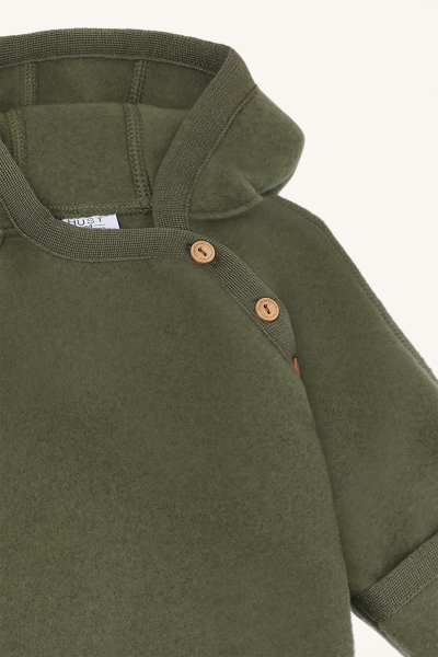 Hust&Claire - HCMevi -  Wollfleeceoverall salbeigrün